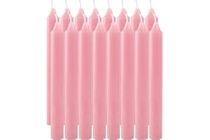 ETREXONLINE Stabkerzen Pinke, Leuchterkerzen 16 Stück Ohne Duft Länge 17.5 cm