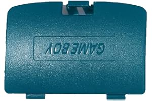 GBC Battery Cover, ENDARK Plastic Repair Back Cover Parts Replacement Battery Compartment Cover Compatible with GBC Gameboy Color System (2 Pieces Cyan)