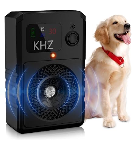 Antibell Gerät Für Hunde, 55Ft Akustische Anti-Bell-Mittel Mit Fernbedienung, 3Modi Ultraschall-Bellstopper Für Hunde Innen Draußen, Antibell Für Hunde Kleiner Großer Mittelgroßer Hunde Anti Bell
