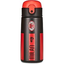 Borraccia Sport 500ml Borraccia Termica Seven Milan 500ml - Mantenimento Temperatura 12h Caldo/24h Freddo - Acciaio Inox Per Scuola E Sport Borraccia Milan Acciaio Inox - 8