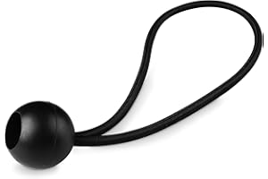 Purovi® 25x Tendeur Élastique pour Pavillon - Bâche - Vélo - Camping - Trampoline & Remorque | Sangle Élastique en Caoutchouc avec Boule