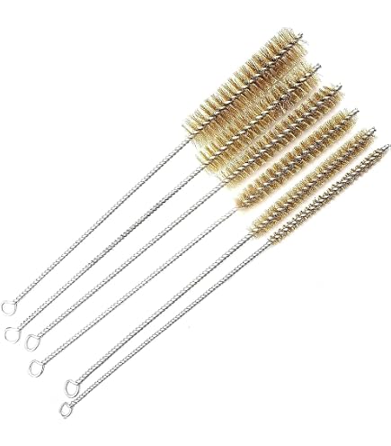 Brosse Nylon Perceuse Mini Goupillon Nettoyage 5 Pièces 8 Mm/12 Mm/16 Mm/20 Mm/25 Mm Brosse Cylindrique Nettoyage Brosse À Trous En Acier Inoxydable Goupillon Nettoyage À Paille Petite Pour Bébé Biberon Paille
