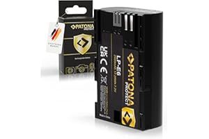 PATONA PROTECT LP-E6 Batteria 2400mAh compatibile con Canon EOS 5D Mark II Mark III 5DS R5 R 6D 7D 60D 60Da 70D 80D 90D XC10 XC15 5 6 7 60 70 80 90 D LP-E6 LPE6 LPE6N LPE6P