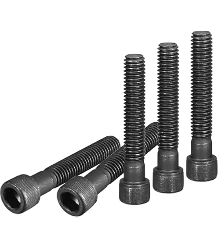 Sourcing Map 5/16-18 * 2-1/4 Tornillos De Cabeza Hexagonal Sujetador Grado 5 Unc Acero Al Carbono 10pcs