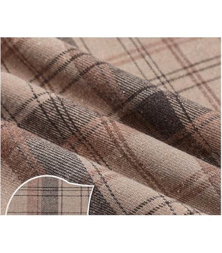 AHANDMAKER Tessuto Tweed Di Lana Rosa, 150x100 Cm, Spessore 0.6 Mm, Quadrettato, Per Cucito, Infeltrimento E Decorazioni - 2