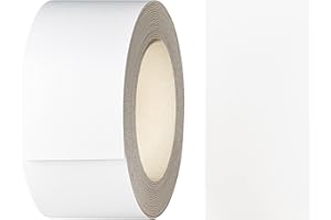 haggiy Okleina krawędziowa z melaminy z klejem topliwym, 40 mm x 5 m | taśma do naprasowania na półki i płyty | taśma krawędziowa - dekoracja: Arctic White