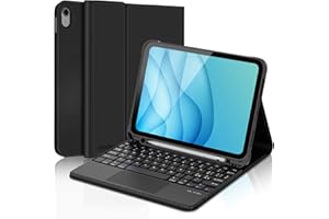 JADEMALL Tastiera per iPad 10 Generazione 10.9" 2022, Custodia Tastiera con Trackpad per iPad 10 Generazione, Italiano QWERTY Tastiera Magnetica Staccabile Bluetooth con Touchpad, Nero