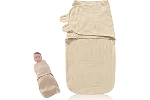 UIEAMSIO Emmaillotage Bebe 0-6 Mois, Sac d'emmaillotage pour bébé, Couverture Emaillotage Bebe, Facile pour Nouveau-né Sac d'Emmaillotage en Coton Biologique, Indispensable pour Nouveau-né Garçon et Fille