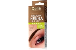 ‎DELIA COSMETICS Delia Cosmetics - Farbka do brwi - Kremowa Konsystencja - Jasny brąz - Koloryzacja brwi - Trwały kolor - Łatwa aplikacja - Vegan - 15ml