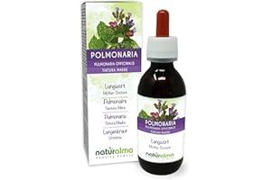 Lungwort (Pulmonaria officinalis) herb with Flowers Alcohol-Free Mother Tincture Naturalma - Liquid Extract Drops 120 ml - Food Supplement - Vegan