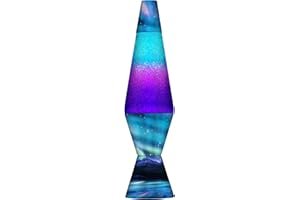 SCHYLLING Lampe Colormax Northern Lights 2160 LVA2160 Lampe 36,83 cm pailletée liquide transparent avec autocollant