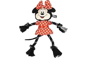 CERDÁ LIFE'S LITTLE MOMENTS Cerdá - For Fan Pets Cuerda Dental Peluche de Minnie Mouse - Licencia Oficial de Disney, Multicolor