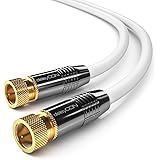 deleyCON 20m SAT-Antennekabel HD-Satellietkabel Coax-Kabel voor DVB-S/S2 4K Ultra-HD 1080p Full-HD HDTV 2x F-Stekker Metalen 