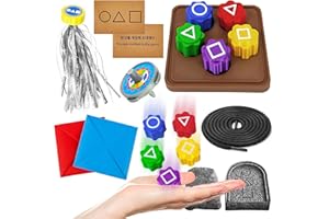 Axinyijia 2025 Nouveaux Jeu Gonggi, 14 Pièces Osselets Jeux Gonggi Coréen Traditionnel Set, Gonggi Korean Game mit Jebi Chagi Ddakji, Jack Stone