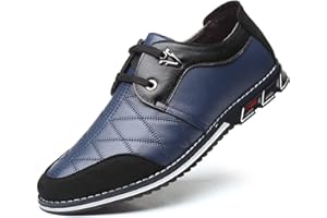 MOODENG Scarpe Casual in Pelle da Uomo Scarpe Brogue Scarpe Eleganti Oxford da Lavoro Moda Formale Punta a Punta Stringate Selvaggio Leggero Piatto Grande Taglia Nero