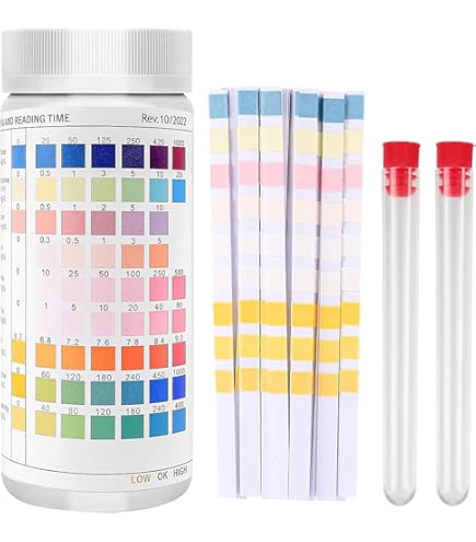 50 Strisce Reattive Per Acquario - Test Ammoniaca, PH, Nitriti, Nitrati, Durezza, Cloro, Per Acquari E Stagni - Foto 5