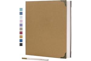 Vienrose Album Fotografico Autoadesivo 40 Pagine Copertina Rigida con Set di Album Foto Fai Da Te 3 Anelli Album di Carta per Coppie Amico Bambino Anniversario Regalo di Nozze