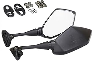 TABEN Rétroviseur de Moto Hawk-Eye avec Collier de Guidon 7/8" (E-Mark)