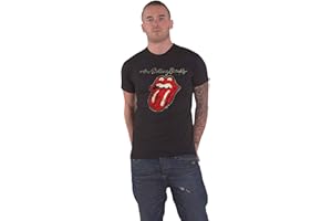 Rolling Stones Men's Plastered Tongue T-Shirt