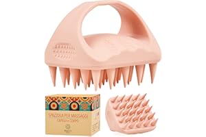 BEAUTY'S CULT Beauty’s Cult Spazzola Massaggiante Cuoio Capelluto in Silicone Monopezzo – Igienica, Antirottura e Atossica – Stimola la Circolazione e la Crescita dei Capelli – Per Testa e Corpo