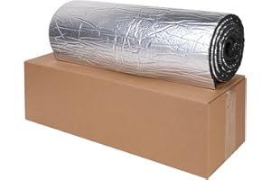 Cathpetic Dämmmatte Auto Selbstklebend 10mm 50 cm x 200 cm=1 m²,Schallschutzmatte Schaumstoffrolle,Feuchtigkeitsdicht, Kältebeständig, Wärmeisolierend und Schallisolierend Dämmmatte,1 Rolle