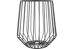 A'Domo PV-CHR-3052 Point-Virgule Wire-Cesto per Frutta Alto, 23,4 x 25,4 cm, Colore: Nero, Acciaio
