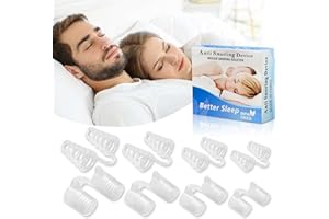 YALISITE Dilatatore Nasale Antirussamento, Stringinaso e Divaricatore Nasale, Dispositivo Anti Russamento, Due Tipi di Morbido e Duro, 4 Taglie Ciascuno (Bianco)