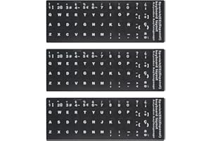 LUCOCIA 3 Stück Universal Tastatur Aufkleber Ersatz Aufkleber für Laptop Tastatur Desktop Tastatur Notebook Tastatur Alphabet Aufkleber (Spanisch-1)