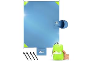 ARiety Picknickdecke wasserdicht ultraleicht - XXL Outdoor Decke ideal als Stranddecke, Regenponcho oder Sitzunterlage für Strand, Camping, Wandern, Backpacker, Yoga, Festival