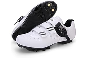 Treer Cycling Shoes Mens Womens, 2024 Mountain Bikes Shoes with SPD Cleats Unisex Cycle Shoes Road Bikes Shoes for Men Lady Spin Bike Shoes for Outdoor Indoor 5 UK to 10 UK