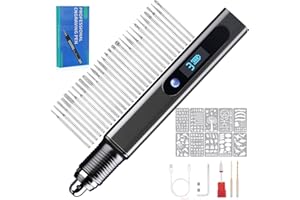 Cykelith Incisione penna kit ricaricabile senza fili incisore penna di incisione strumento rotativo per intagliare gioielli pietra legno vetro metallo plastica (49pc)