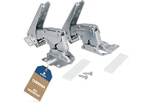 B BLUPARTS Cerniera per porta per frigorifero [2 pezzi] adatta per Bosch/Siemens 00481147/481147 - Cerniera piatta compatibile con Neff, Miele, Constructa, AEG