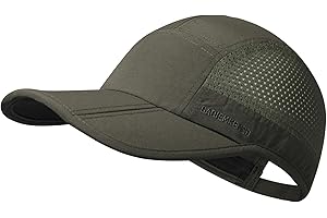 GADIEMKENSD Folding Outdoor Hat UPF 50+ Sun Protection Mesh Sport Hat