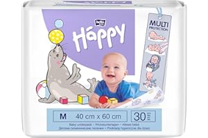bella baby Happy Wickelunterlagen 40x60 cm ideal für unterwegs (2x30 Stück)