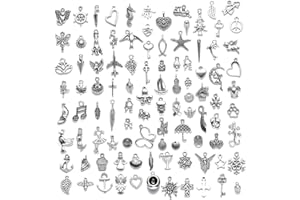 TAFACE 150 joyas tibetanas de plata – colgantes, pulseras y collares – joyas de bricolaje pequeño