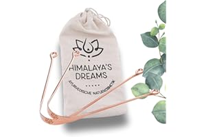 ‎HIMALAYASDREAMS Himalaya`s Dreams Ayurveda Zungenreiniger Zungenschaber und Zungenkratzer Alternative zu Edelstahl und Plastik für ein perfektes Mundgefühl