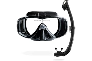 CRESSI Estrella + Seal Dry Combo - Adult Combo Set Estrella Mask and Innovative Seal Dry Snorkel, perfect for Diving Snorkelling, One Size