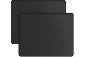 Diaryan - Marque Amazon - Lot de 2 Tapis de Souris Petits avec Bords Cousus - 24 x 20 cm - Imperméables - avec Dessous en Caoutchouc antidérapant - Ultra Lisse - pour Ordinateur Portable, PC, Bureau,