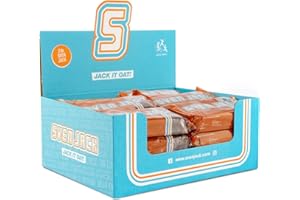 Sven Jack ( Energy Cake ) – Schoko-Mandel 24x 125g (3kg) - Original Energieriegel & Haferflocken Flapjack mit langkettigen Kohlenhydraten, weniger Zucker & mehr Energie - Fitness Cake & Oatmeal