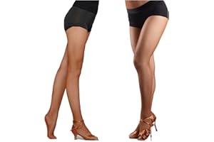 DANCEYOU Collant Résille Danse Professionnel Latin élastique avce Semelle Rembourrée pour Femme et Fille