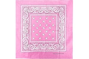 JOPHY & CO. Bandanas aus 100% Baumwolle für Damen Herren Kinder Unisex mit Paisley Muster Kopftuch Kopfbedeckung Schal für Haar/Hals/Handgelenk/Kopf COD.644
