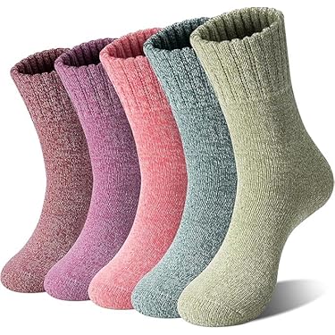 Calzini Ammortizzanti Cammino Calzini Trekking Anlisim Lana Merino - Termici, Ammortizzanti, 4 Paia, Uomo E Donna Calzini Lana Merino Termici Ammortizzanti Invernali - Foto 12