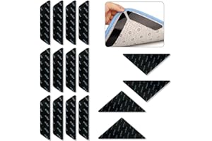 QEEQPF 16 pieces of anti-curling carpet grippers for wooden floors, carpet tape, carpet grippers, reusable and multi-purpose carpet glue anti-slip mats, washable carpet pads for hard floors.