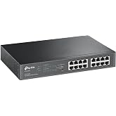 TP-Link TL-SG1016PE، محول ذكي سهل 16 منفذ جيجابت مع 8 منافذ PoE+