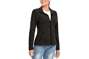 Soneven Giacca Pile Con Zip Donna, Giacca Donna Invernale Giacche di Pile da Escursionismo da Donna Leggero Taglie Forti per Sport Corsa Sci All'aperto