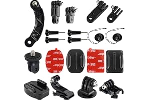 Higatful Podstawowy adapter Grab Bag zestaw akcesoriów do GoPro Hero 12 11 10 9 8 7 6 5 Blcak Max Insta360 X3 i DJI OSMO Action 2 3 4