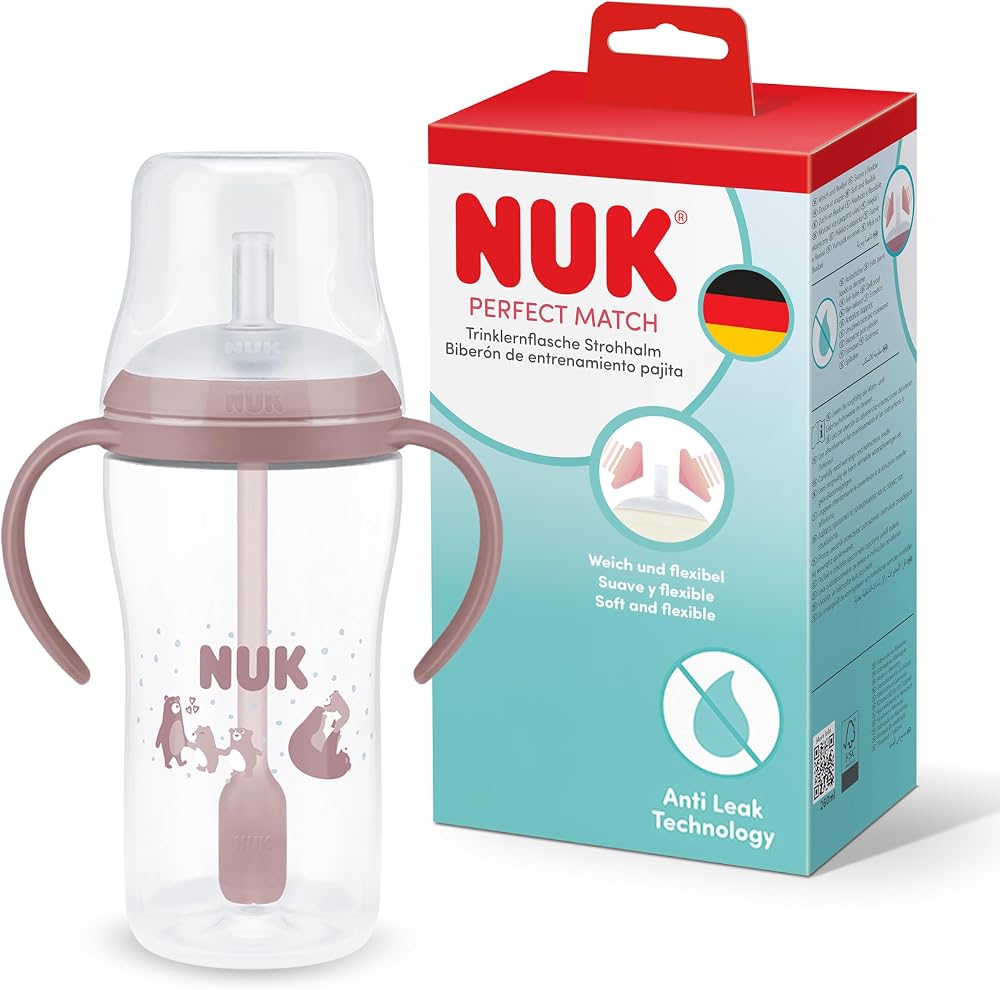 NUK PM Pipetli Alıştırma Bardağı, 260 ml, Pembe