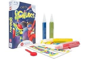 Sabbiarelli Sand-it For Fun Kit Galaxy - Set Trabajos Creativos: CREA y colorea con Arena los Accesorios Espaciales, Idea de Regalo de Cumpleaños Niños Años 5+