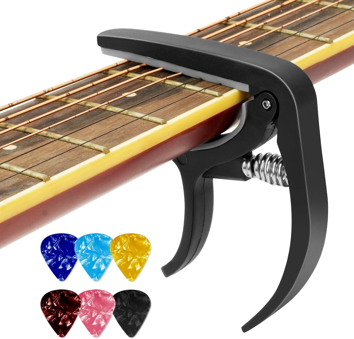 Aomig Capodastre à changement rapide pour guitares acoustiques et électriques