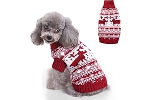 YANMUCY Knitted Pet Jumper - Soft Winter Dog & Cat Sweater - Christmas Xmas Sweater Clothes - Small to Large Sizes - Medium, Style-2